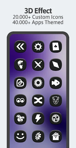 One 3D Dark Icon Pack screenshot 2