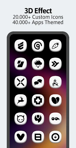 One 3D White Icon Pack screenshot 2