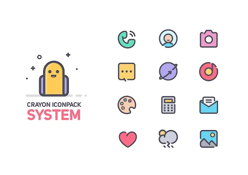 Crayon Icon Pack screenshot 2