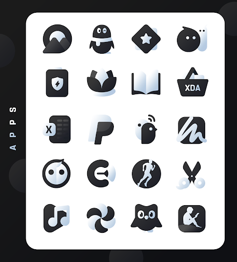 Black Icon Pack : LuX (Lux Black) screenshot 2