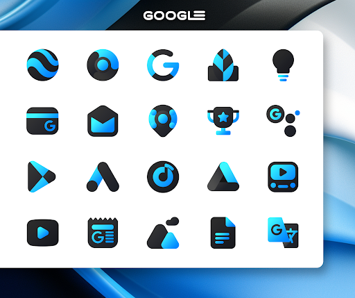 Blue Icon Pack : LuX Blue screenshot 2