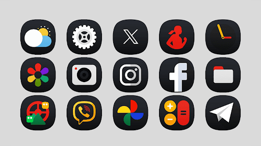 OneUI 7 Dark – Icon Pack screenshot 2