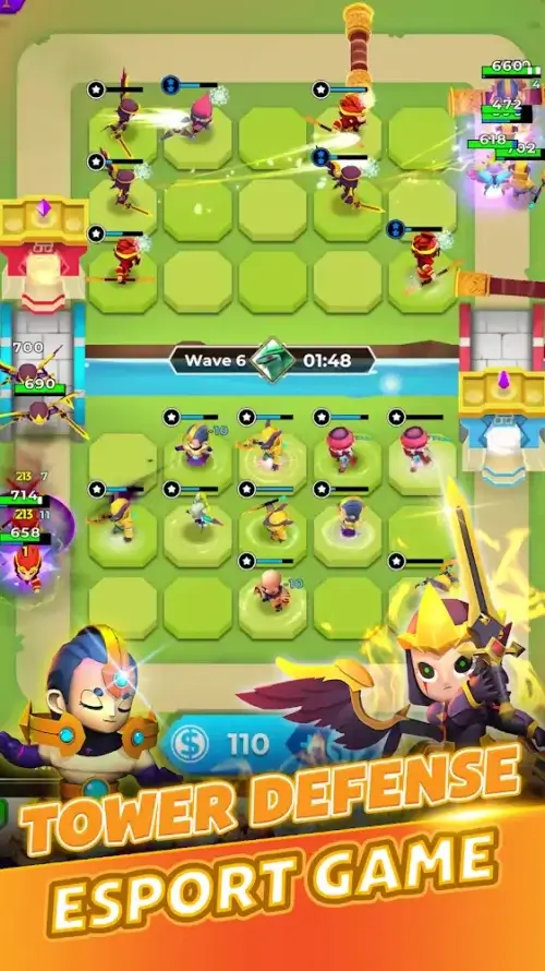 HeroesTD: Esport Tower Defense screenshot 2