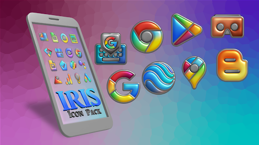 Iris Light Flat 3D Icon Pack screenshot 2
