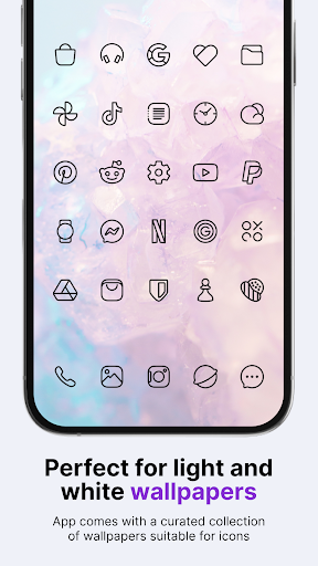 Caelus Black: linear icon pack screenshot 2