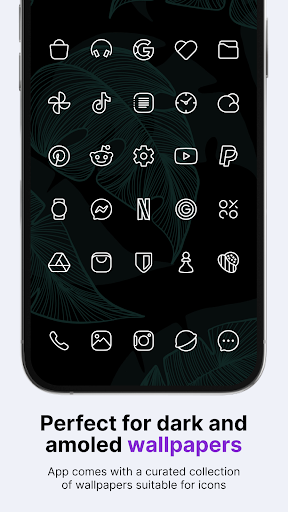 Caelus White: linear icon pack screenshot 2