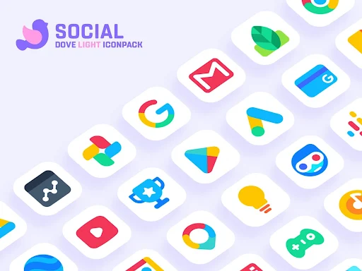 Dove Light Icon Pack screenshot 2