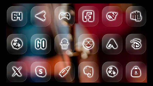 Neon Glass – Icon Pack screenshot 2