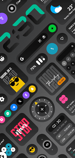 DarkGlass Widgets screenshot 2