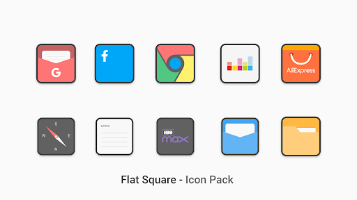 Flat Square – Icon Pack screenshot 2