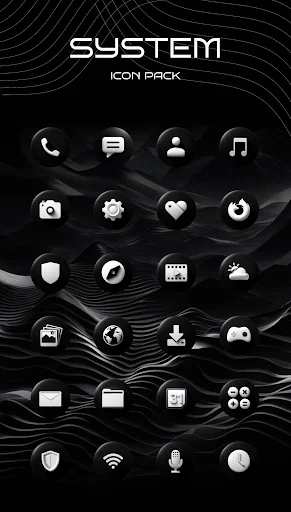 Luna Black Icon Pack screenshot 2