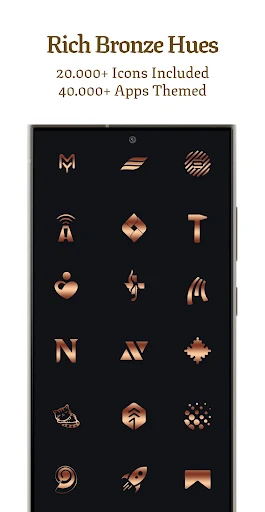 Bronze Copper Icon Pack screenshot 2