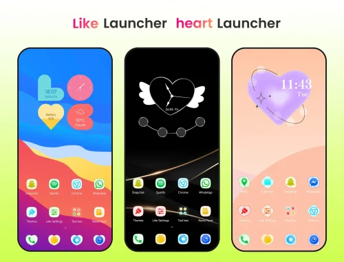 Like Launcher, heart launcher screenshot 2