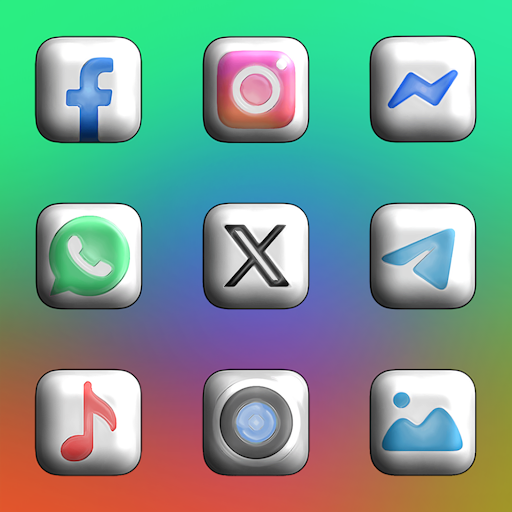 Glossy 3D – Icon Pack screenshot 2