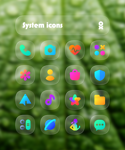 One UI Glass Color Icon Pack screenshot 2