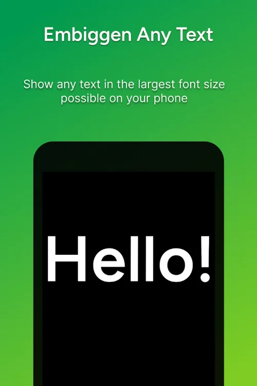 Giga Text: Embiggen Large Text screenshot 2