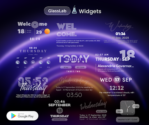 GlassLab Widgets screenshot 2