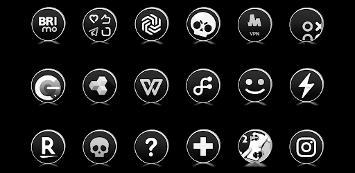 Dark Rounds icon pack screenshot 2
