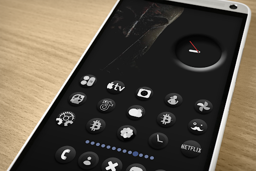 Darko3 BW – Icon Pack screenshot 2