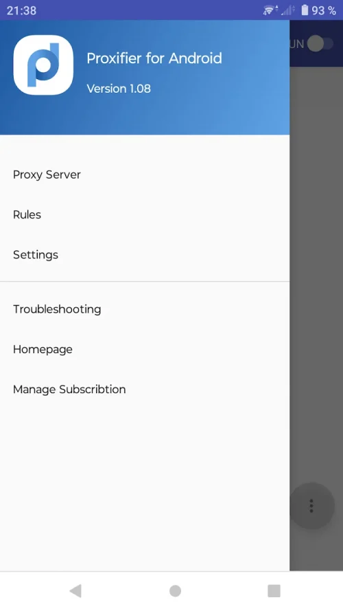 Proxifier screenshot 2