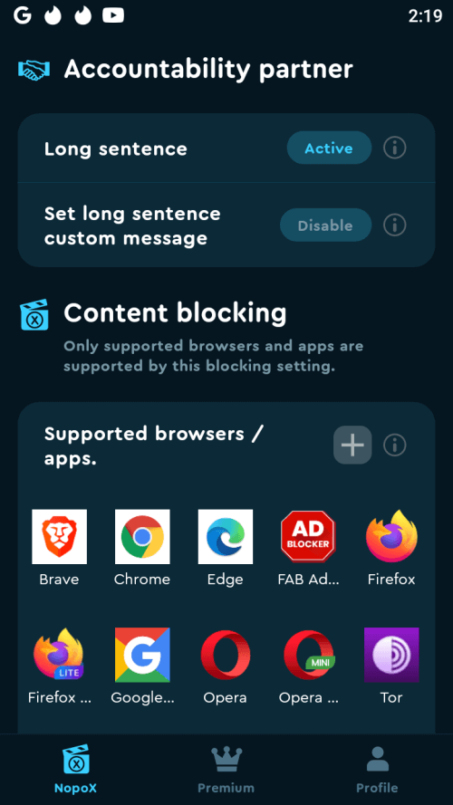 NopoX – Porn blocker screenshot 2