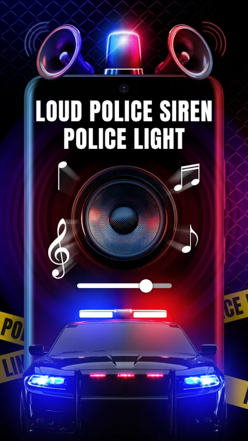 Loud Police Siren Police Light screenshot 2
