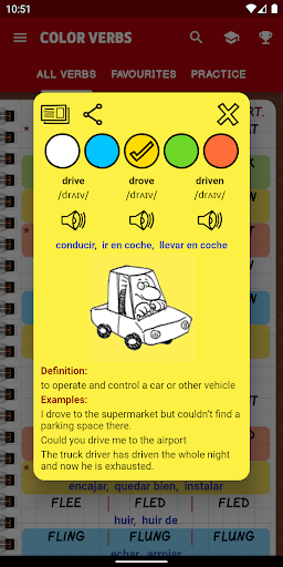 English Irregular Verbs PRO MOD screenshot 2