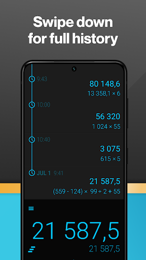 CALCU Stylish Basic Calculator MOD screenshot 2