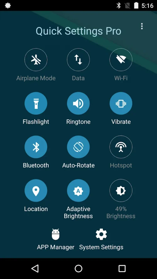 Quick Settings Pro screenshot 2