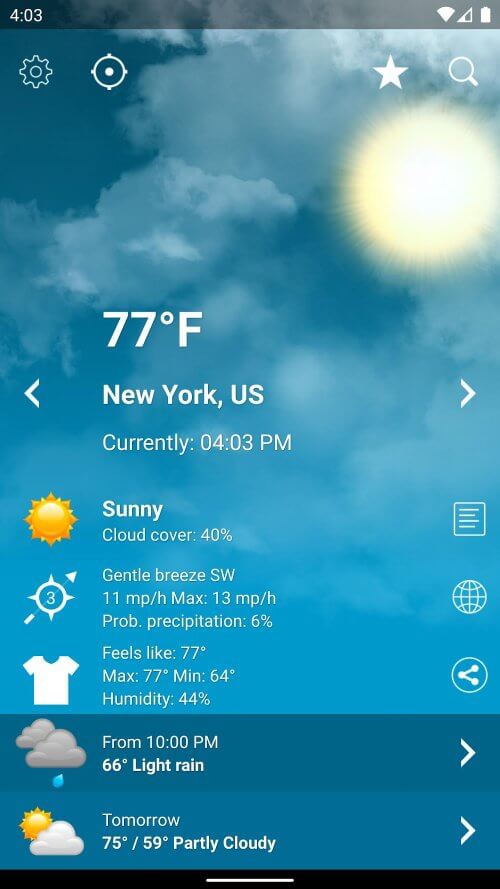 Weather XL PRO MOD screenshot 2