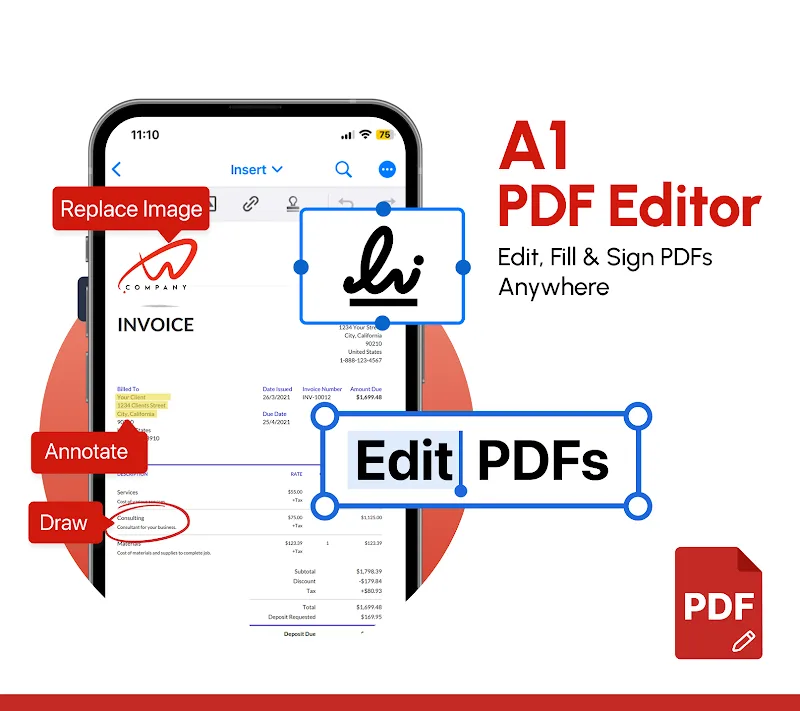 PDF Editor by A1 screenshot 2