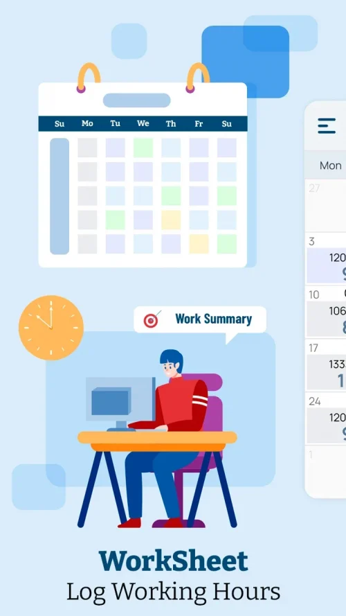 WorkSheet: Log Working Hours screenshot 2