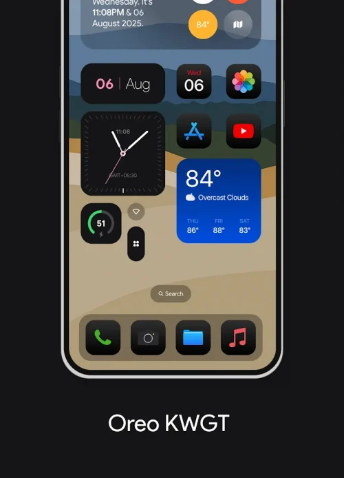 Oreo KWGT MOD screenshot 2