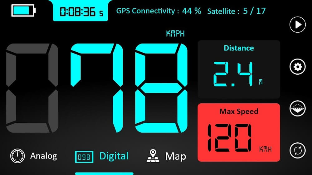 GPS Speedometer MOD screenshot 2