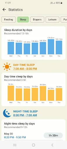 Baby tracker screenshot 3
