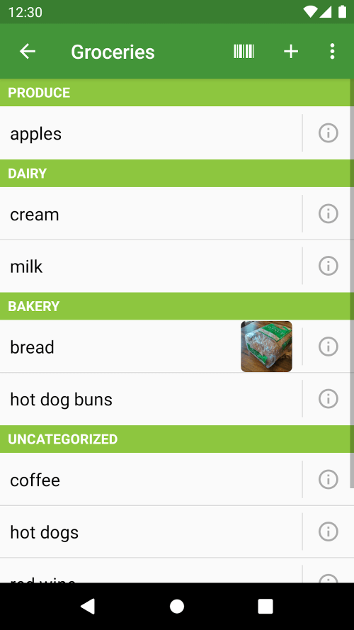 Our Groceries Shopping List screenshot 3