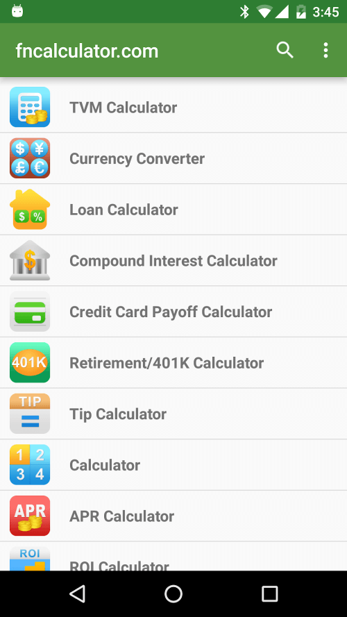 Financial Calculators Pro screenshot 3