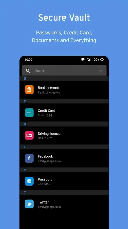 Enpass password manager screenshot 3