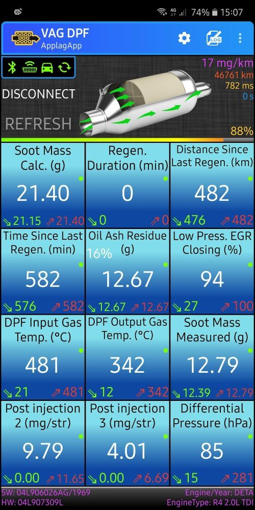 VAG DPF screenshot 3