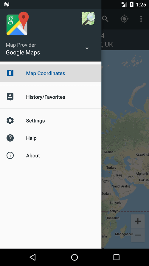 Map Coordinates screenshot 3