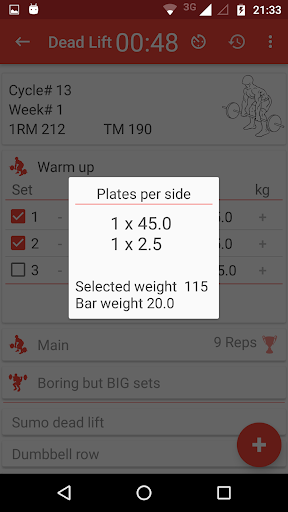 Wendler 5/3/1 log MOD screenshot 3