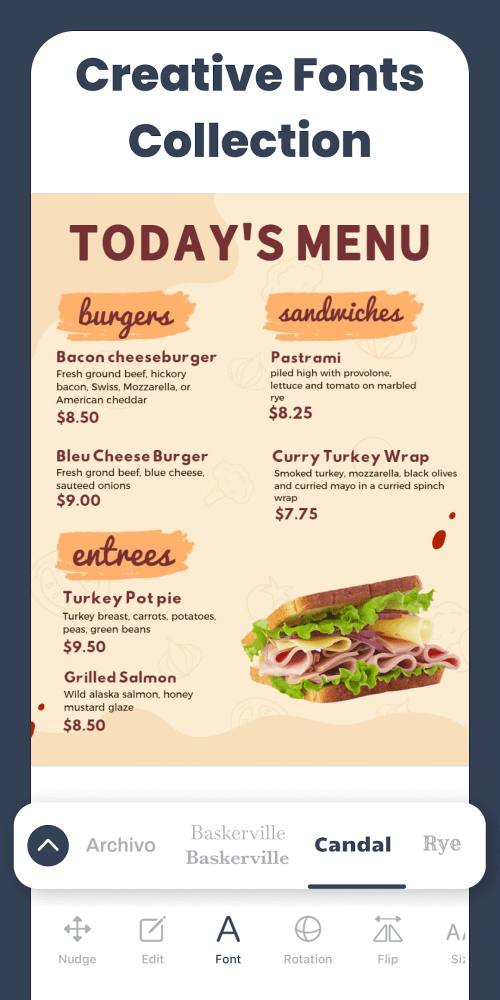 Menu Maker screenshot 3