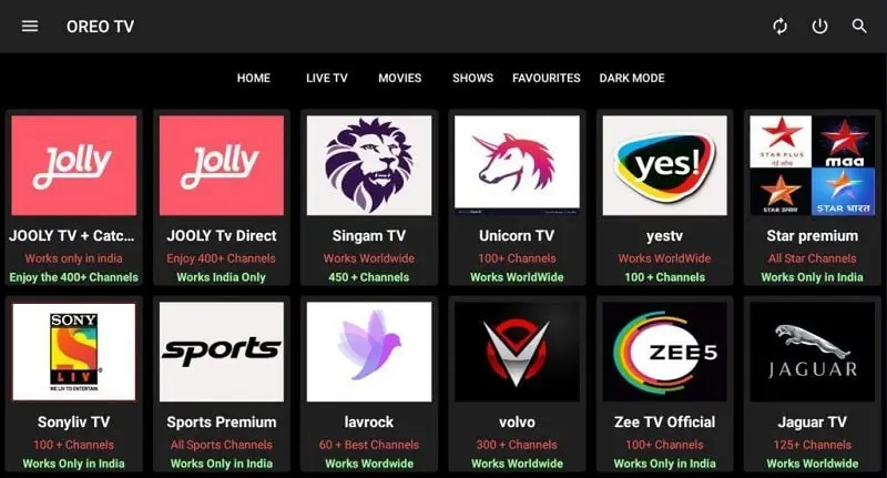 OREO TV MOD screenshot 3
