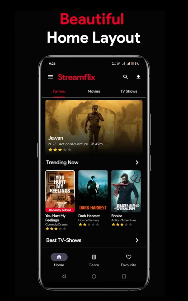 Streamflix:HD Movies & TV App screenshot 3