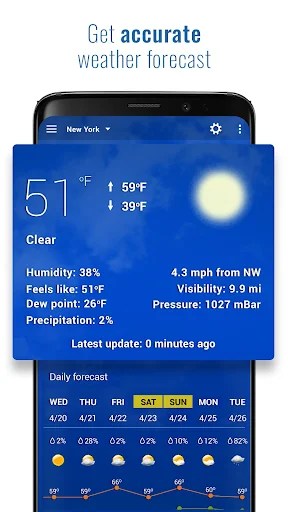 Sense V2 Flip Clock & Weather MOD screenshot 3