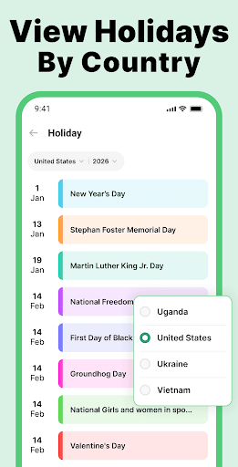Calendar 2026 MOD screenshot 3