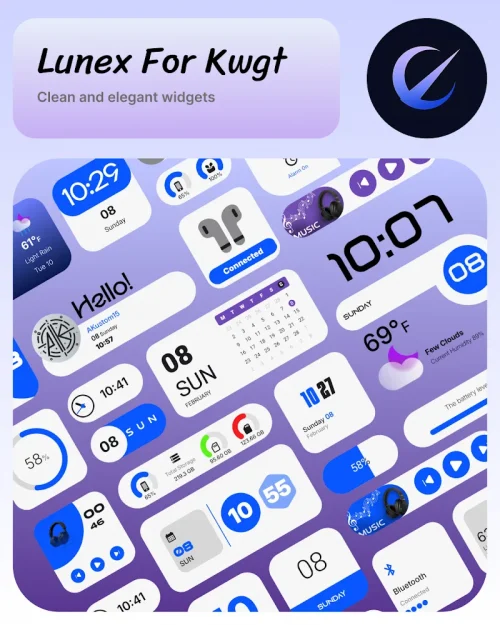 Lunex For Kwgt screenshot 3