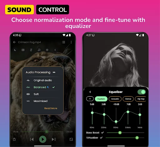 Night Video Player – voice amp MOD screenshot 3