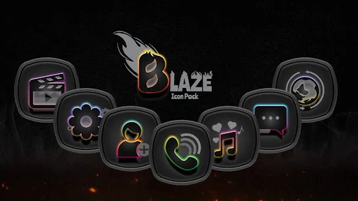 Blaze Dark Icon Pack MOD screenshot 3