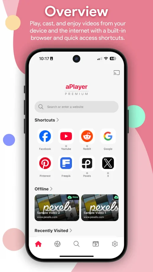 aPlayer – Video Play, Web Cast screenshot 3